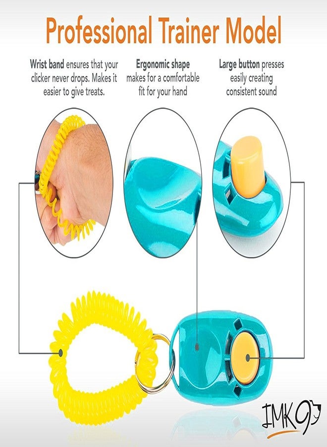 سايج سكوير جهاز تدريب الحيوانات الأليفة مزود بحزام للمعصم للكلاب/القطط/القطط الصغيرة/الجراء/الطيور (أزرق) - Image 2